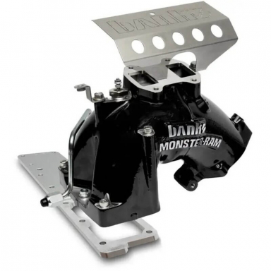 6.7 Cummins Banks Power Monster-Ram Intake With Billet Intake Plate & Heater Grid (Black)