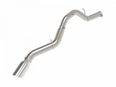 L5P Duramax Large Bore-HD 5 IN 409 Stainless Steel DPF-Back Exhaust w/ Polished Tip aFe 49-44147-P