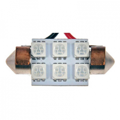 Blue 6461 6 LED Bulb Dorman 6461B-SMD