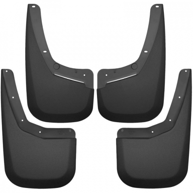 LMM|LML Duramax Black Custom Molded Mud Guard Set Husky Liners 56796
