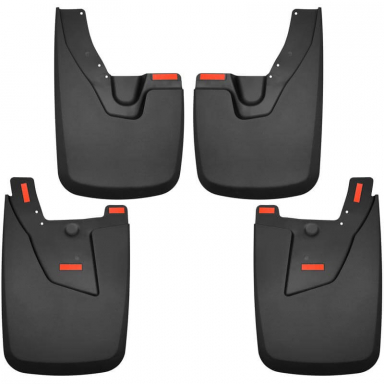 Black Custom Molded Mud Guard Set Husky Liners 58056