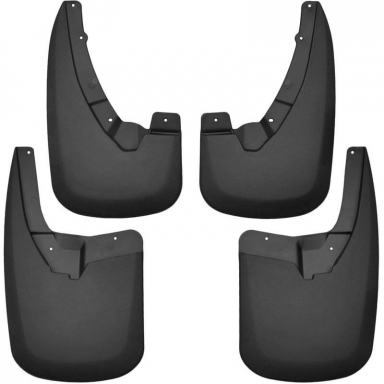 6.7 Cummins Black Custom Molded Mud Guard Set Husky Liners 58176