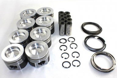 Duramax De-Lipped Cast Piston Set Mahle 930036055