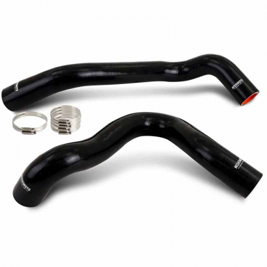 7.3 Powerstroke Silicone Radiator Hose Reroute Kit - Black Mishimoto MMHOSE-F2D-99RRBK