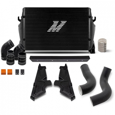 6.7 Cummins Black Intercooler & Black Pipe Kit Mishimoto MMINT-RAM-19KBKWBK