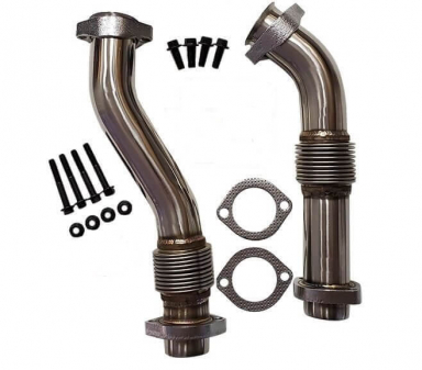 E99 7.3 Powerstroke Atlas SS Bellowed Up Pipes