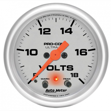 Ultra-Lite Voltmeter Gauge Auto Meter 4383