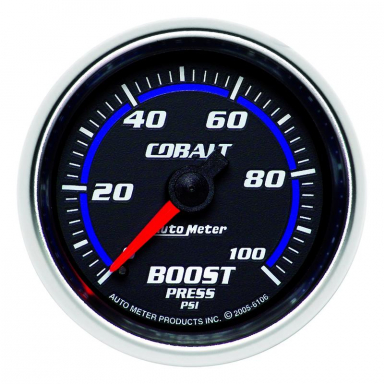 Cobalt Series Boost Gauge Auto Meter 6106