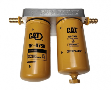 Full Force FFD346 Billet Fuel Filter Header With CAT Filters