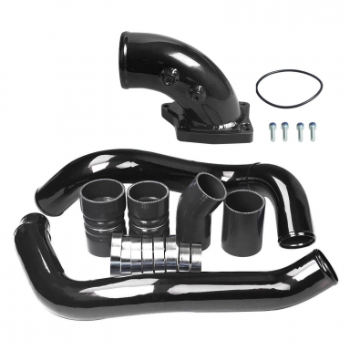 6.0 Powerstroke Black Turbo Intercooler Charge Pipe Kit and Intake Elbow DK Engines DK-FD6.0-ICPKIE
