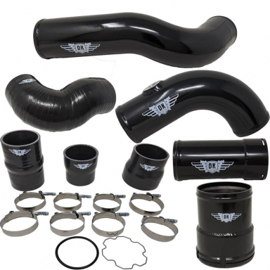 6.7 Powerstroke Black Hot & Cold Side Intercooler Pipe & Boot Kit DK Engines DK-FD6.7-ICPK