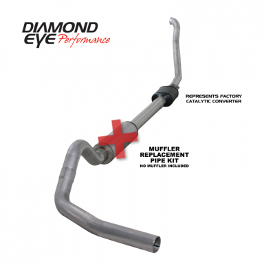 7.3 OBS Powerstroke 4 Inch Aluminized Exhaust | Diamond Eye K4306A-RP