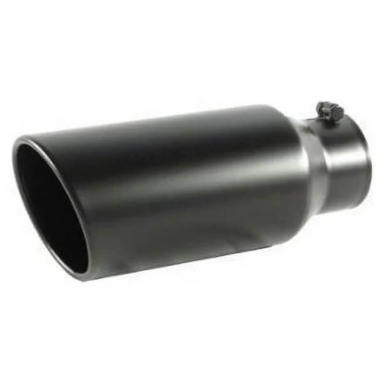 Universal 4 Inch I.D. Black Exhaust Tip Different Trend BQ9-406015RBK