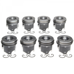 5.9 12v Cummins Piston Set With No Rings (Set of 6) Mahle 224-3520
