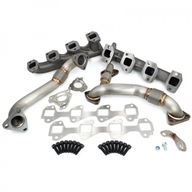 LB7|LLY Duramax High-Flow Exhaust Manifolds with Up Pipes PPE 116111200
