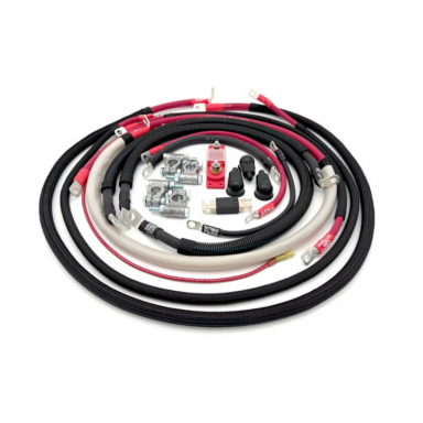 6.0 Powerstroke 2/0GA Battery Cable Kit 90 Degree Starter Lug Big7Kits
