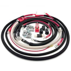 6.0 Powerstroke 2/0GA Battery Cable Kit Straight Starter Lug Big7Kits