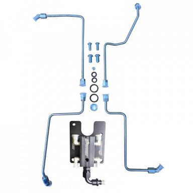7.3 Powerstroke 4-Line Feed Valley Mount Fuel Line Kit CNC Fab 422017
