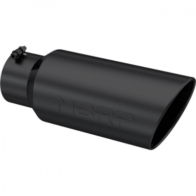 MBRP T5127BLK Black Rolled Angle Cut Exhaust Tip 5"x7"x18"