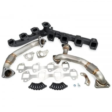 LBZ Duramax Black Ceramic Coated Manifold Upgrade & Up Pipes - PPE 116111620