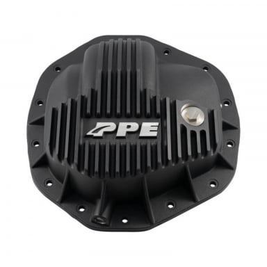 6.7 Cummins 11.5"/11.8"-14-Bolt Heavy Duty Cast Black Aluminum Rear Differential Cover PPE 238053020