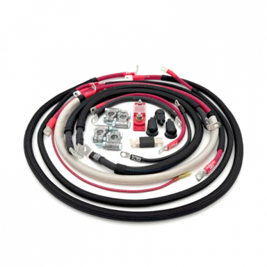 6.4 Powerstroke 2/0GA Battery Cable Kit Straight Starter Lug Big7Kits