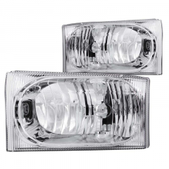 Super Duty 1999-2004 Crystal Headlights (chrome) | Anzo 111023