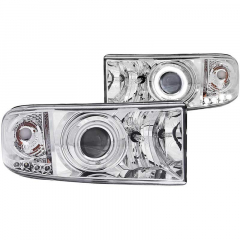 5.9 Cummins Projector Headlight w/Halo Chrome Anzo 111056