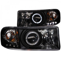 Ram 1994-2002 Black Projector With Halo Anzo 111196