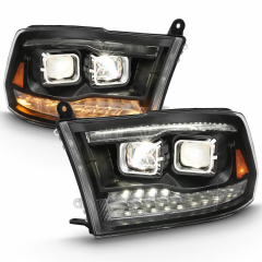 Ram 2500|3500 Black Switchback Projector Headlights Anzo 111441