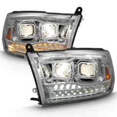 Ram 2500|3500 Chrome Switchback Projector Headlights Anzo 111442