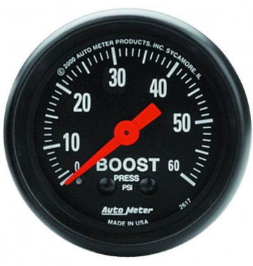 Z Series 60 Psi Boost Gauge | Auto Meter 2617
