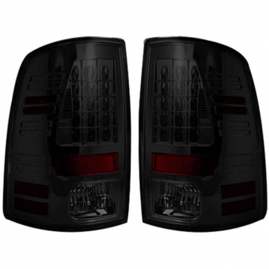 Ram 2009-2018 Smoked LED Tail Lights Recon 264169BK