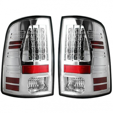 Ram 2009-2018 Chrome LED Tail Lights Recon 264169CL