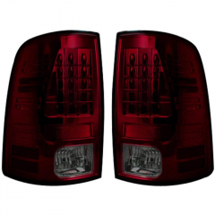 Ram 2009-2018 Dark Red Smoked LED Tail Lights Recon 264169RBK
