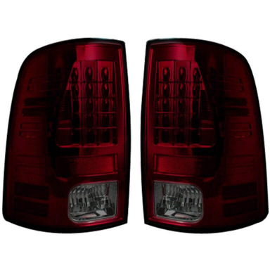 Ram 2009-2018 Dark Red Smoked LED Tail Lights Recon 264169RBK