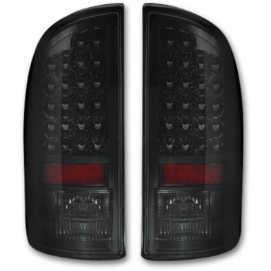 Ram 2007-2009 Smoked LED Tail Lights Recon 264179BK