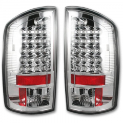 Ram 2007-2009 Chrome LED Tail Lights Recon 264179CL