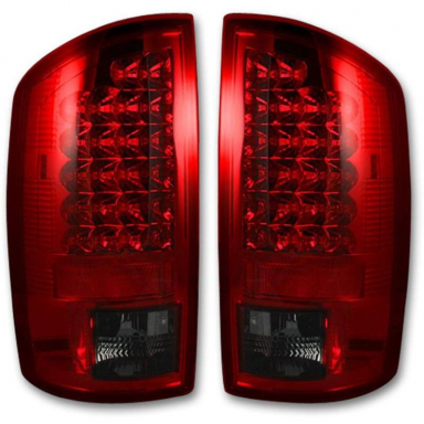 Ram 2007-2009 Red LED Tail Lights Recon 264179RD