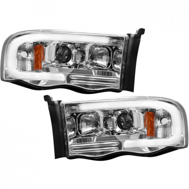 5.9 Cummins Clear Projector Headlights With OLED U-Bar Recon 264191CLC
