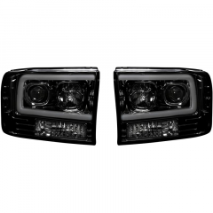 Super Duty 1999-2004 Smoked Projector Headlights With OLED U-Bar Recon 264192BKC