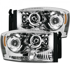 Ram 2500|3500 Clear Projector Headlights With Halos Recon 264199CLCC