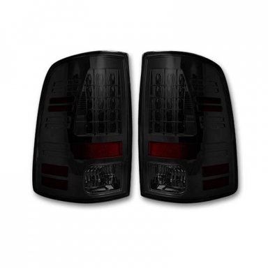Ram 2013-2018 Smoked LED Tail Lights Recon 264236BK