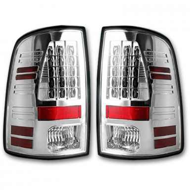Ram 2009-2018 Chrome LED Tail Lights Recon 264236CL