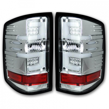 LML|L5P Duramax Clear OLED Tail Lights Recon 264238CL