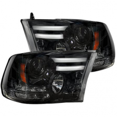 Ram 2014-2018 Smoked Projector Headlights With OLED DRL Recon 264276BKC