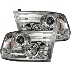 Ram 2010-2018 Clear Projector Headlights With OLED DRL Recon 264276CLC
