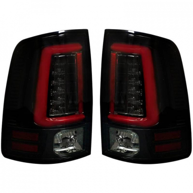 Ram 2009-2018 Smoked OLED Scanning Tail Lights Recon 264369BKS