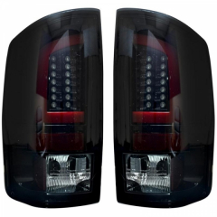 Cummins 2003-2006 Smoked LED Tail Lights Recon 264371BK