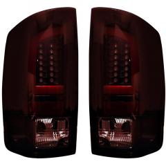 Cummins 2003-2006 Dark Red Smoked LED Tail Lights Recon 264371RBK